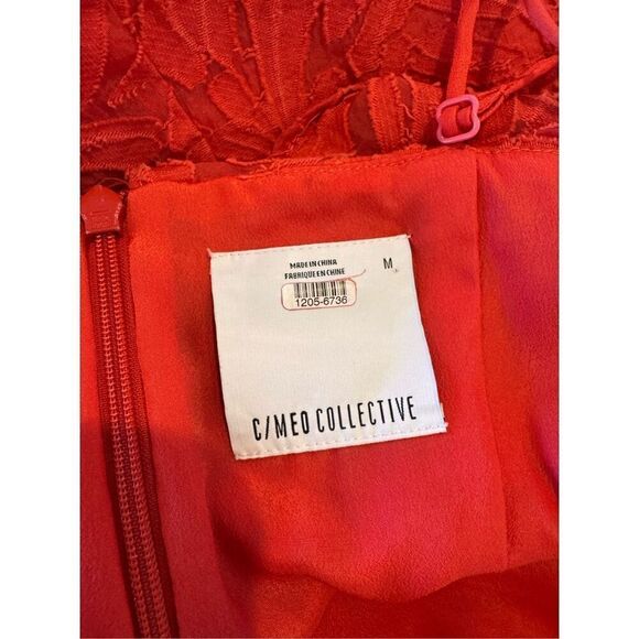 C/MEO Collective Red More To Give Ruffle Mini Dress - Picture 6 of 7